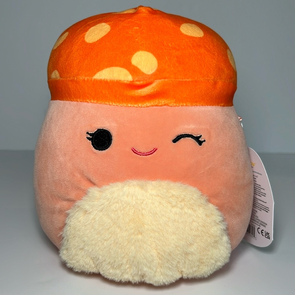 FLAWED Squishmallows Alba the Mushroom Stuffed Plush 8"